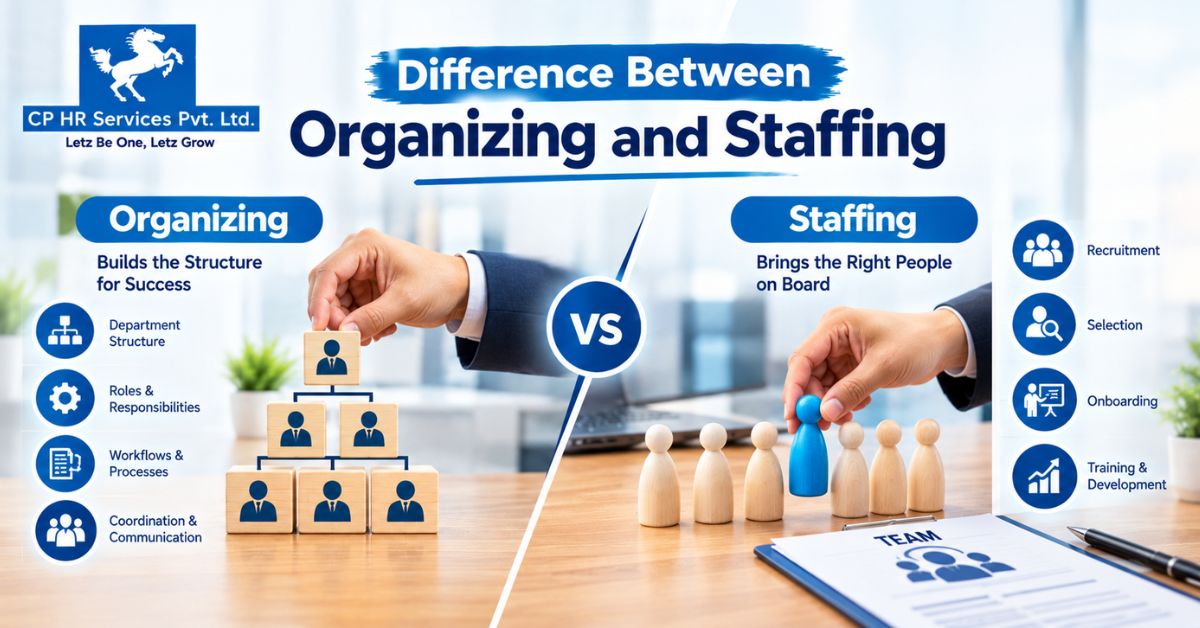Difference Between Organizing and Staffing